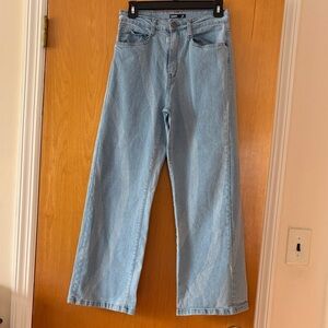 Stylish Light Blue Women's Flare Jeans